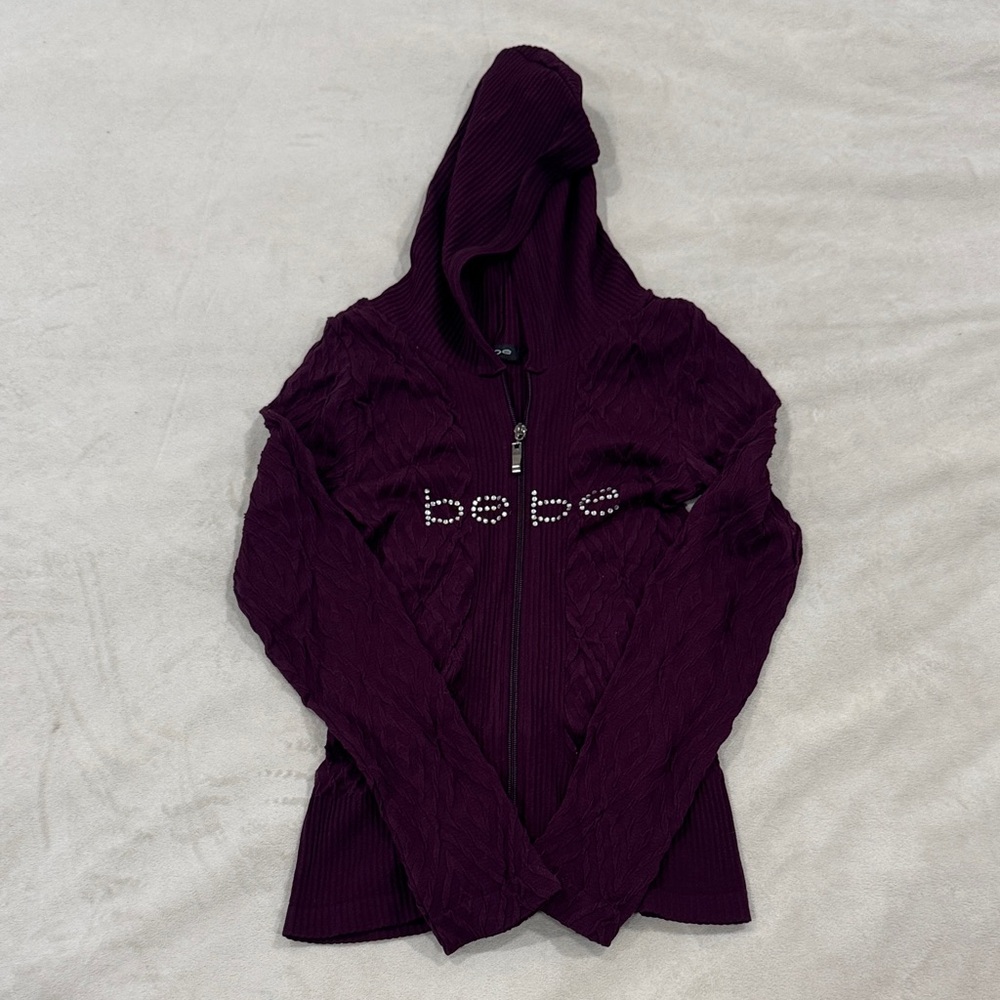 Bebe Vintage Y2K Stretch Hooded Jacket